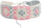 ZLYC Damen Gestrickt Stirnband Mädchen Retro Breit Strick Haarband(Geblümt Rosa),Einheitsgröße