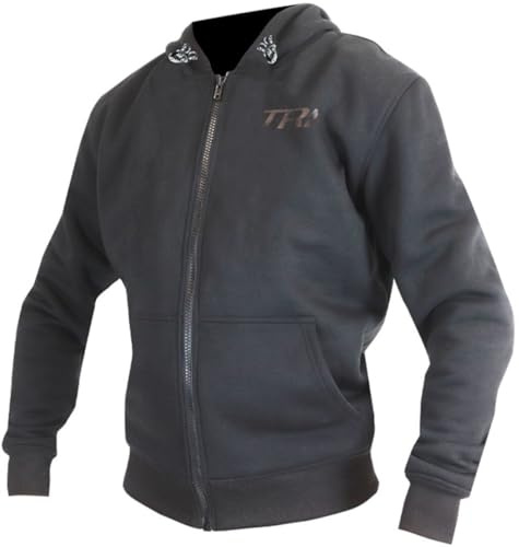 Trilobite Binder Motorrad Zip Hoodie, schwarz/anthrazit, 3XL