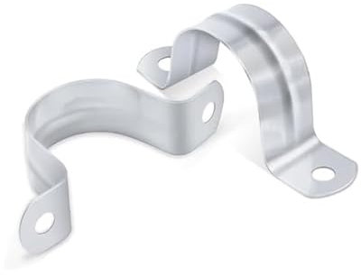 10 Pezzi Morsetti per Tubi 20 mm Morsetto per Tubi a U in Acciaio Inossidabile 304 Fascette Stringitubo per Tubo dell'acqua Tubo del Gas Per Tubi A Forma Di U Per Il Fissaggio Dei Tubi (M20)