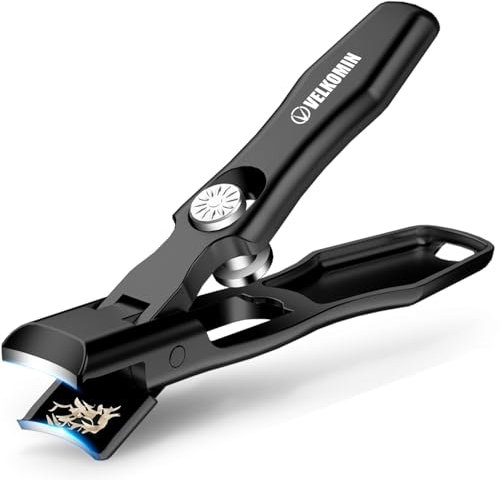 German Nail Clippers for Men, Toenail Clippers for Seniors, Ultra-Sharp and Durable Large Fingernail Toe Nail Clippers Cutters with Catcher, 18-Month Replacement Warranty!