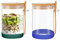 PENGSHU Glass Jars With Lids and Spoons - Glass Containers for Overnight Oats, Airtight kilner jars with Silicone Sleeve, Kitchen Storage and Organise for Spice, Sugar, Jam, Salt, 450ML, Set of 2