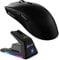 ATTACK SHARK X1 Gaming Mouse with Magnetic Charging Dock, PixArt PAW3395PRO Gaming Sensor, 40000DPI, BT/2.4G Wireless/Wired, 53g SUPERLIGHT Mouse, 100M Optical Microswitches for PC/Xbox/PS/Mac -Black