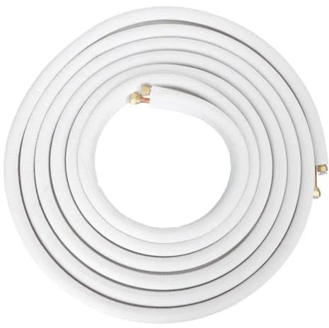 25FT Mini-Split-Leitungssatz for Festfrequenz 1,5-2P Klimaanlage Klimaanlagenrohr mit Bördelmuttern 1/4 1/2-Zoll Außendurchmesser