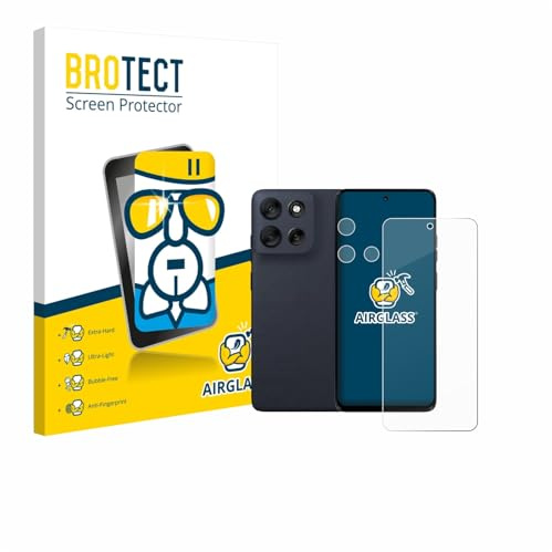 BROTECT Schutzglas für Motorola Moto G56 | (Display+Kamera) Transparenter Displayschutz Made in Germany Schutzfolie Panzer Folie Glas 9H Einfache Montage Clear