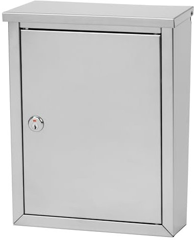 Architectural Mailboxes Regent Locking Wall Mount Steel Mailbox, Small