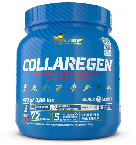 Olimp Sport Nutrition Collaregen Kollagen Pulver mit Vitamin C, Mangan & Kupfer - 400g - Fördert gesunde Knochen & Knorpel - Optimal für Sportler - Orange