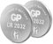 GP CR2032 C2 - Batteria al litio a bottone (3 Volt), confezione da 2 pezzi (blister da 2 pezzi)