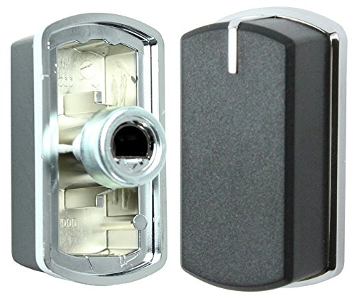 Belling Genuine 444449565 444449566 Oven Cooker Hob Control Switch Knobs (Black/Silver, Pack of 2)