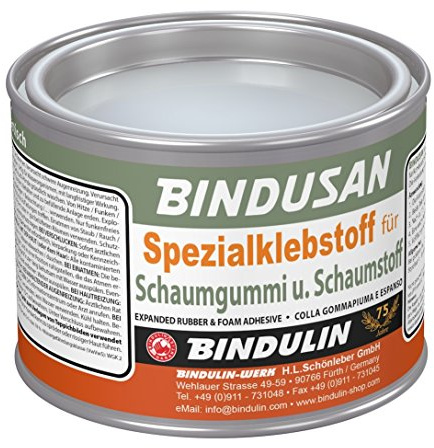Bindusan Dose Spezialklebstoff für Moltopren, Schaumgummi und Schaumstoff Metalldose, 350 g von Bindulin