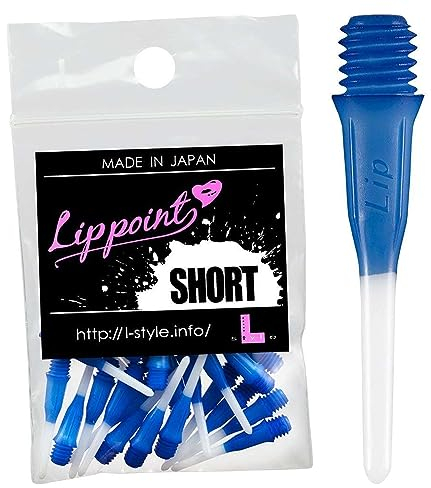 L-Stil (EL-Stil) Lippe Punkt Abstufung Kurz Blau 30pcs ott1102