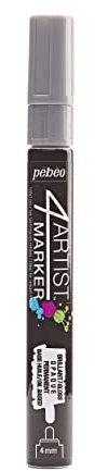 Pebeo 4Artist Silver Marker - 4mm, Round