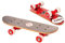Funbee-OFUN247R Mini skate en madera 17 pulgadas rojo ruedas pvc 50x36mm, color multicolores, (Darpeje OFUN247R) , color/modelo surtido