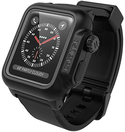 Catalyst Waterproof Apple Watch 2/3 42mm Case schwarz - Wasserdicht, Hypoallergenes Silikon, Stroßestt, Fallfest