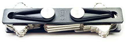 Screwpop Tether Compact Key Organizer (Holds-up to 24 Keys and Never Loosens | Tool-Less) with Bottle Opener and Keychain Attachment