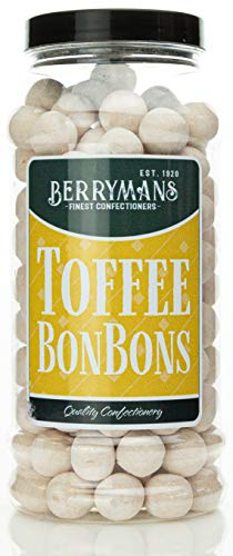Original Toffee BonBons Retro Sweets Gift Jar By Berrymans Sweet Shop (Bon Bons) - Classic Sweets, Traditional Taste.