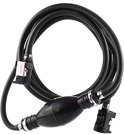 Aramox Black Fuel Line Hose Primer Oil Tube Tank Connector Fit for Mariner Outboard Motors