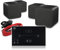 e-audio Bluetooth In-Wall Speaker System with E50 Touch Panel Amplifier, HiFi Stereo Sound, 4-Pack Black Cube 4 Speakers, Wireless Home Cinema Surround Sound Installation Kit