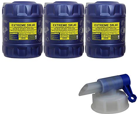 Mannol Extreme MN7915-20 Huile moteur 5W-40 API SN/CF avec robinet 60 l