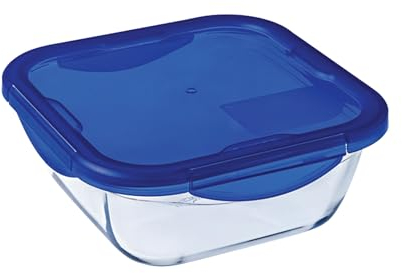 Pyrex® Cook&go Hermético Cuadrado Boro 16,7x16,7x7cm - 0,80l Boro Apto Congelador Apto Microondas Resistente A Rayaduras