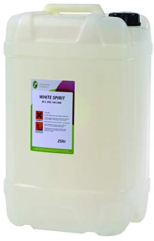Industrial Plasters Ltd White Spirit for Paint, Linseed Oil, Thinning and Brush Cleaning 5L & 25L (25 litres)