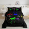 Spiele Daunendecke für Jungen 135x200cm Spieler Tröster Set Kinder Schlafzimmer Spielzimmer Jugendliche Videospiel Bettdecke Microfaser weich Gemütlich Gamepad Steppbett 4-Jahreszeiten Bettdecke