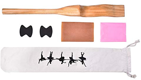 Fyearfly Ballett-Fußdehner, Ballett-Tanz-Fußdehner aus Holz, Bogenverstärker mit Gummiband für Ballett, Tanz, Yoga