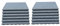 12 x Fallschutzmatten 50x50x4cm Grau Kinder Garten Rutsche Schaukel Spielturm Pool
