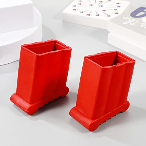 Veemoon Ladder Leveller Step 2pcs Feet Non Rubber Pads Cover Replacement Step Feet Foot Mat Extension Cover Parts Accessories Paint Holder Ladder Feet