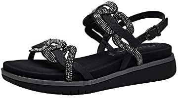 Tamaris Damen 1-1-28716-20 Sandale, Schwarz, 37 EU