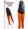 BAURIX® Pinza Crimpatrice - Crimpatrice per [0,50-6mm²] Puntalini Elettrici - Pinza Crimpatrice Capicorda per Connettori Elettrici - Pinza Capicorda, Crimp