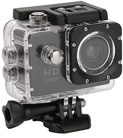 caméra de sport 1080P 12MP Full HD,Caméra d'action, écran couleur HD 2.0 pouces, objectif grand angle de 140 degrés, caméra de sport sous-marine, caméra go pro caméras sous-marines étanches sport