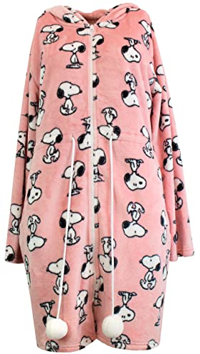 Snoopy Damen Bademäntel Rosa Medium
