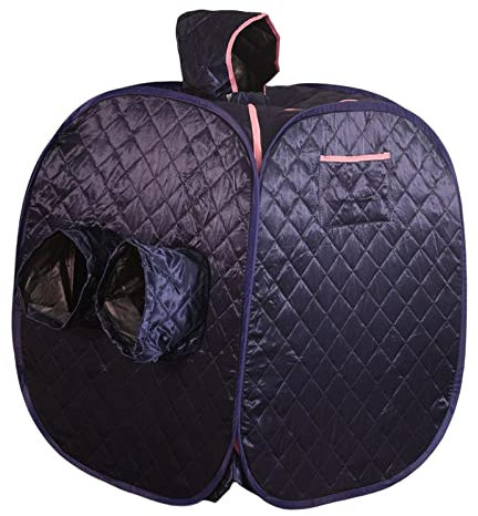 Tenda per Sauna Le, Tenda per Sauna a grandezza Naturale, Doppia Cerniera per Tenere al Caldo per Sauna per la casa Spa per, Blu Scuro