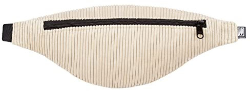 PP-Berlin Bauchtasche, Cord Beige, Schmal, Vegan, Handmade in Berlin für Damen, Herren, Unisex. Hipbag, Crossbody Bag, Schultertasche, Hüfttasche