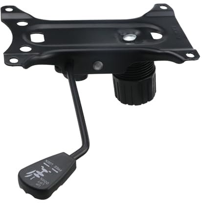 Wealrit Office Chair Tilt Base, Heavy Duty Control Lift Mechanism Black Swivel Base Plate 8.3 x 5.1 Mouting Holes Dimension Office Chair Parts Replacement