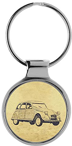 KIESENBERG 3D Porte-clés Cadeau pour Citroen 2CV 1975-1990 Fan A-5565