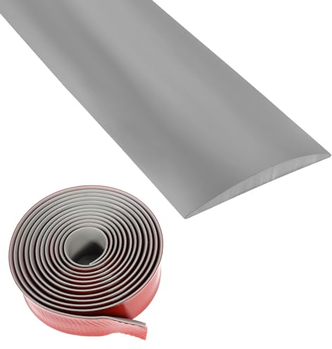 Profilo di transizione Binario di transizione in vinile autoadesivo, strisce per pavimenti strisce di copertura per pavimenti strisce di copertura per venature del legno per pavimenti (grigio, 5cm*3m)
