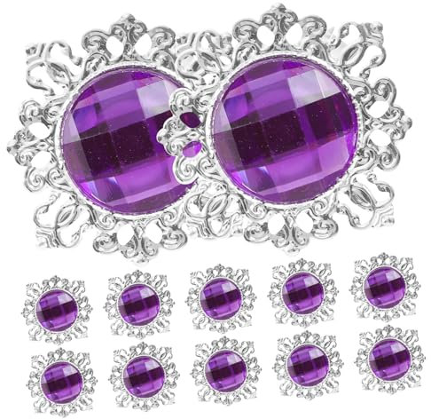 BESTonZON 36 Stück Bismillah Serviettenringe Serviettenringhalter Für Tische Acryl Diamant Serviettenringe Abendessen Serviettenringe Serviettenbänder Transparent Weiß Rund Für Den