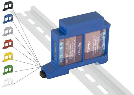 Hutschienenhalter/Adapter Dual für Shelly-MINI DIN Rail bracket (35mm) (Blau)