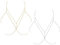 Bikini Bh Body Chain,Regerly 2 Stück Kristall Körperkette Gold Und Silber Bikini Kette Brust Kette Brustkette Zubehör Sexy Kreuz Brust Kette Geeignet Für Frauen Fürpartys Und Nachtclubs