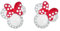 Minni Mouse Ohrstecker, Minni Ohrringe, Ohrstecker Silber 925, Minni Maus Earrings, Cartoon Ohrstecker, Schmuck Geschenke für Damen Mädchen