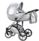 Elcar Kinderwagen-Set 2 in 1 Vip Lux inkl. Sportsitz - 11 Teile - in Silver