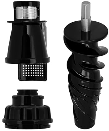 Omegae spremiagrumi parti di ricambio compatibili con Omegae 8006 8005 8004 8003 NC800HDR, NC900HDC lento masticazione Juicing Screen & Juicing Auger & End Cap