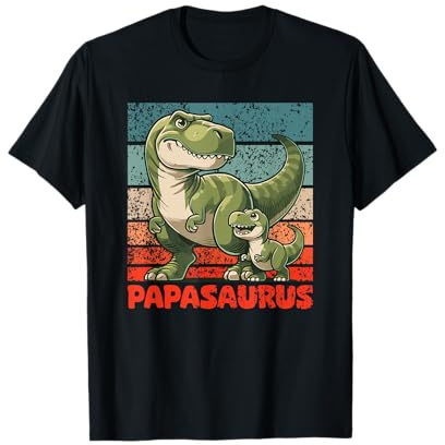 Papasaurus Vatertag Bester Papa T-Rex Papa T-Shirt