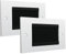 rhinocables Double Gang White Faceplate Brush Plate with Black or White Brushes for Wall-Mounted Installation Tidy Cable Pass Through Insert for Wires and Cable Access (2, Black)