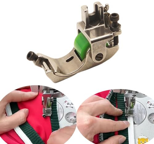 TAIRISCINT Sewing Machine Roller Press Foot Sewing Machine Foot Sewing Presser Foot 0.1-1mm Sewing Machine Foot Press Foot Rolled Hem feet Foot Press for Sewing Machine Industrial for Pocket, Silver