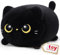 Mewaii Peluche Gato Negro con Ojos de Luna 20CM - Suave y Lindo Cojín de Peluche para Abrazar - Ideal para Niños, Regalo para Navidad, Cumpleaños y Más