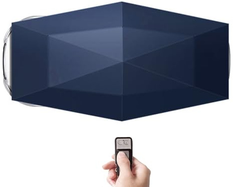 twostronking Tenda da Tetto Auto,Ombrellone per Tenda Mobile per Auto,Ombrello per Auto Antigrandine,Batteria Rimovibile,Avvio Remoto,Blue5.2m