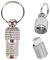 Tube Porte Adresse Pour Collier Anti-perte Chien Chat Etanche - Pendentif Identification Médaillon - 21 x 8 mm - En métal Chromé Argenté
