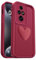 PanXCase Cover per Honor 200 Pro - Custodia 3D Heart Disegni Cute Silicone, Protezione Fotocamera Ragazze Donne Antiurto Antigraffio Case (Wine Red)